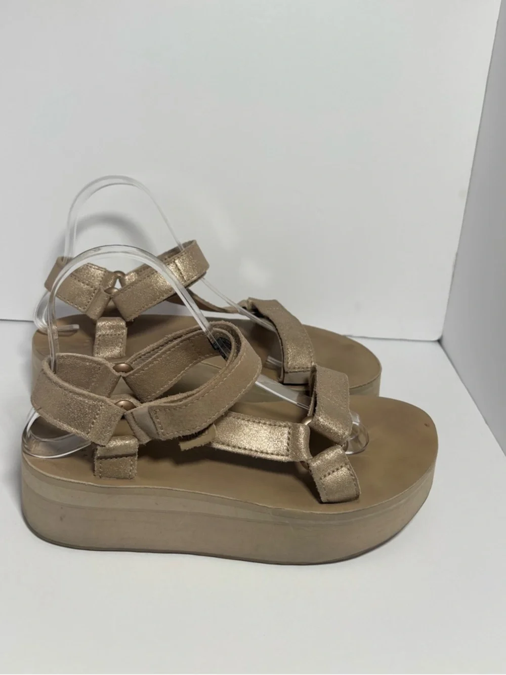 Teva Taupe Suede Strap Sandals - Picture 5 of 8
